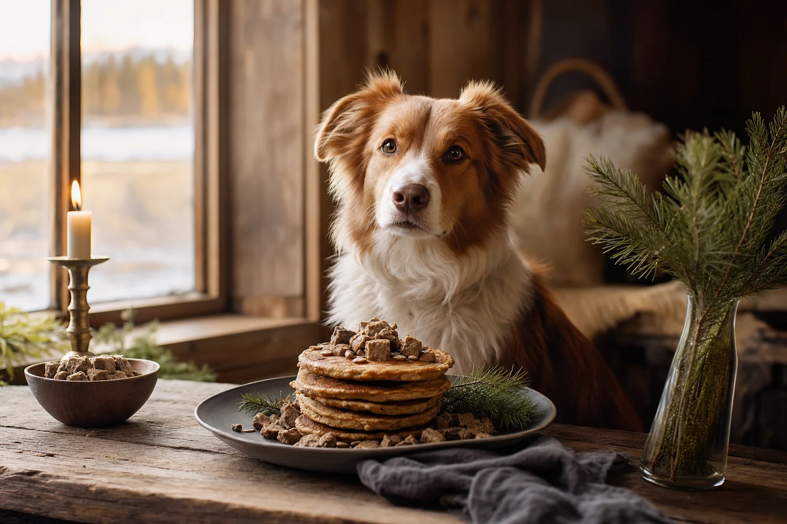 Hunde-Pancakes mit Trockenbarf-Topping: Das perfekte Rezept