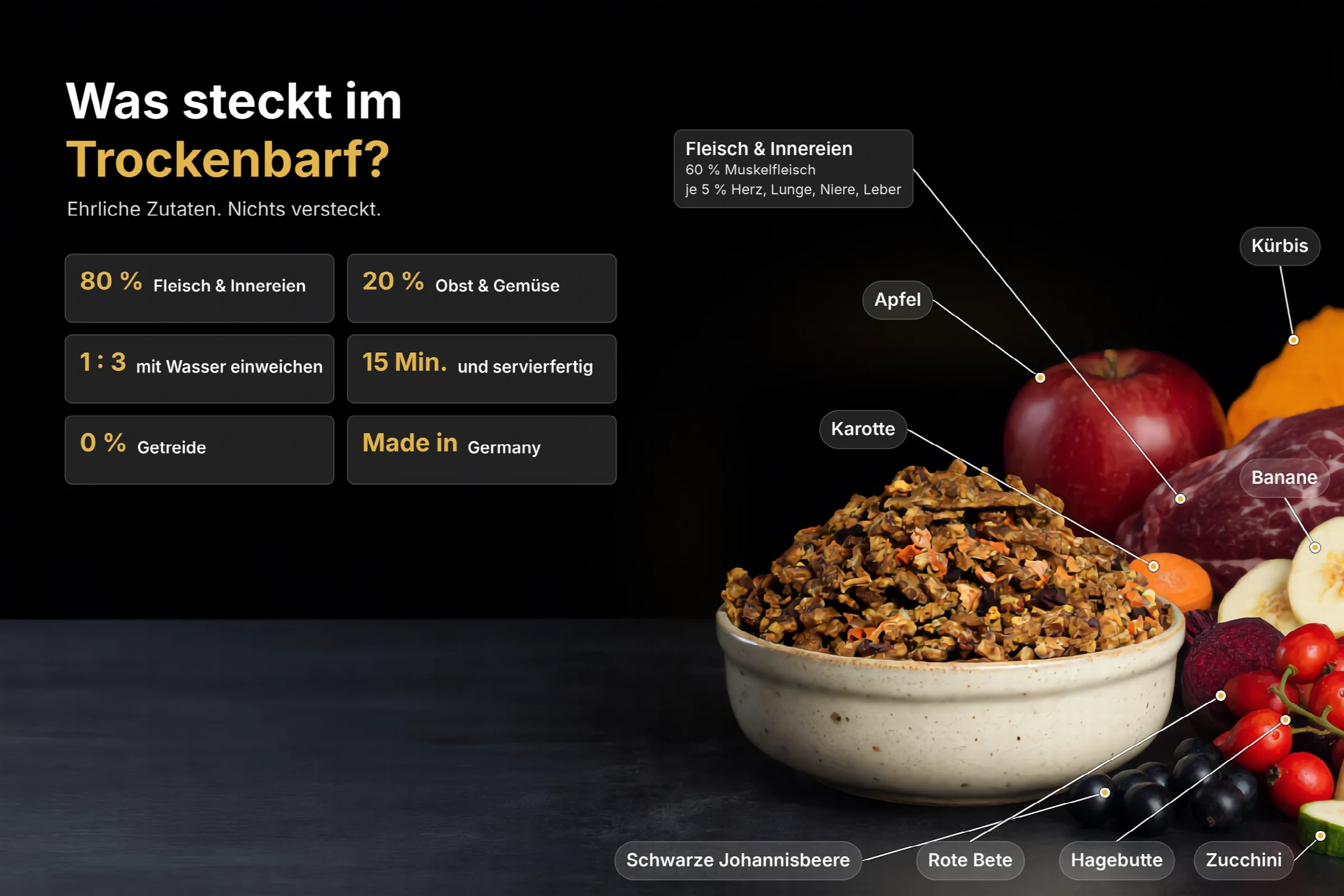 Trockenbarf Rind (800g) 3